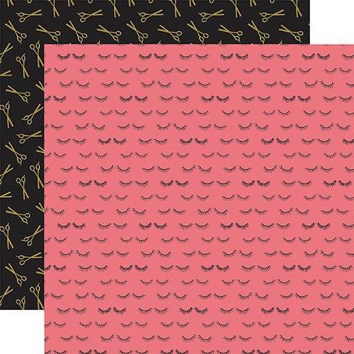 Salon Collection 12 x 12 Double-Sided Scrapbook Paper Kit & Sticker Sheet by Echo Park Paper - 13 Pieces - Scrapbook Supply Companies