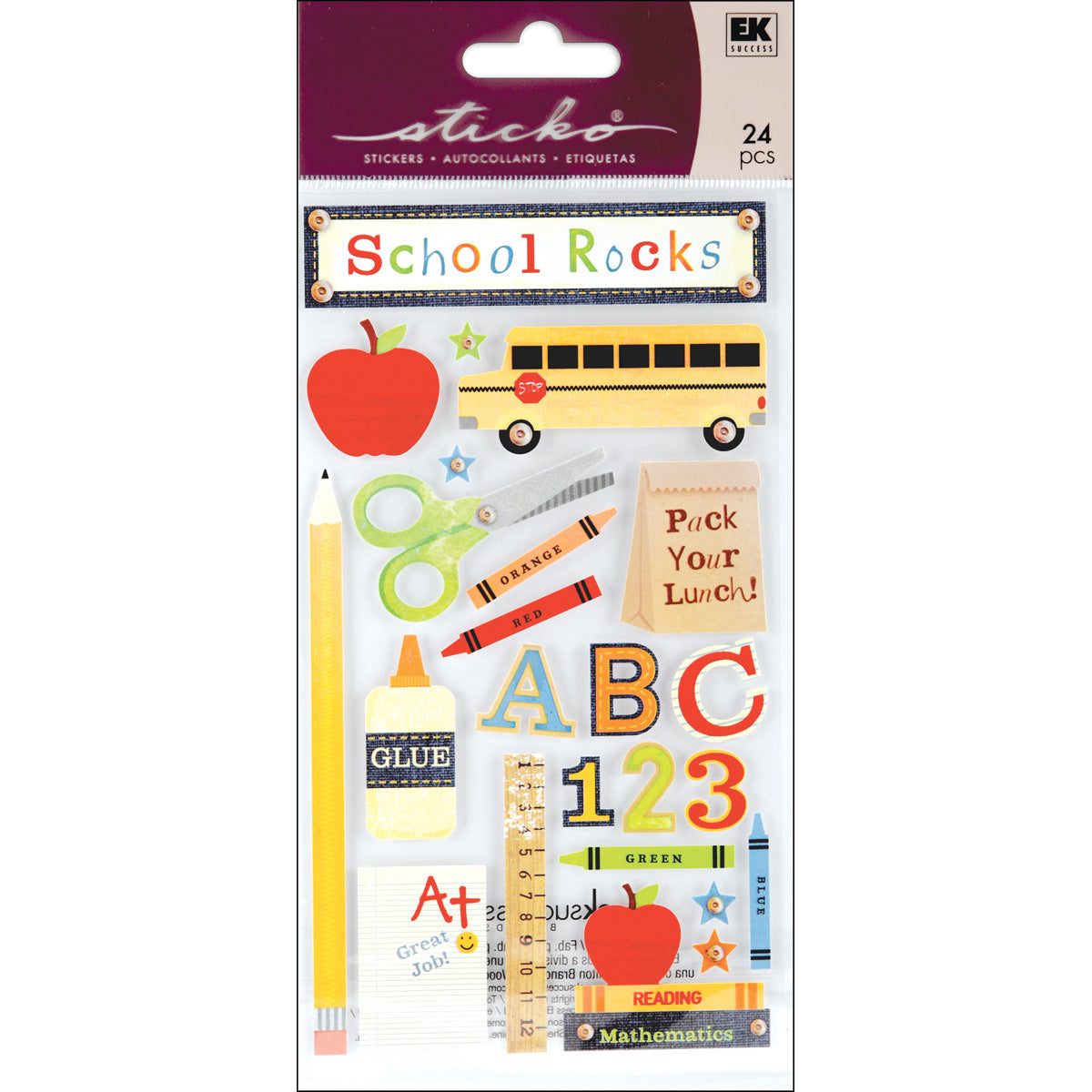 7th Grade Rocks Sticker American Crafts | School Rocks Sticker Sheet – Scrapbook Supply Companies