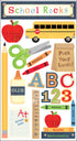 School Collection School Rocks 4 x 7 Scrapbook Sticket Sheet by Sticko