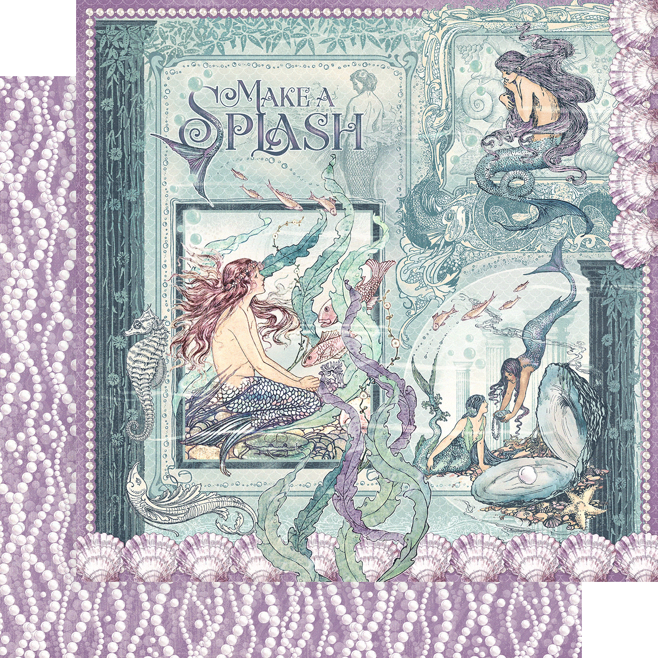 Make A Splash Collection Make A Splash 12 x 12 Double-Sided Scrapbook Paper by Graphic 45