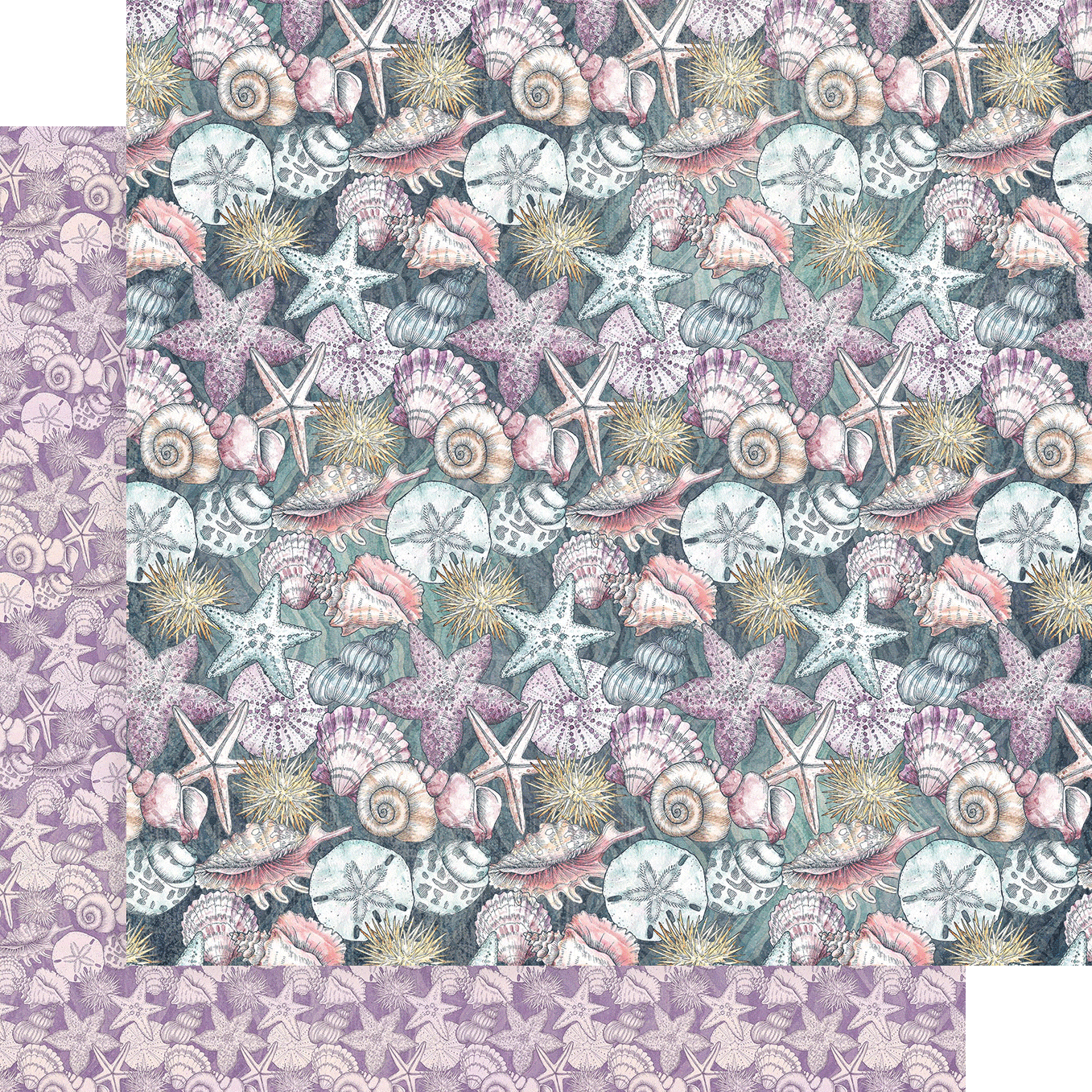 Make A Splash Collection Shellabrate 12 x 12 Double-Sided Scrapbook Paper by Graphic 45