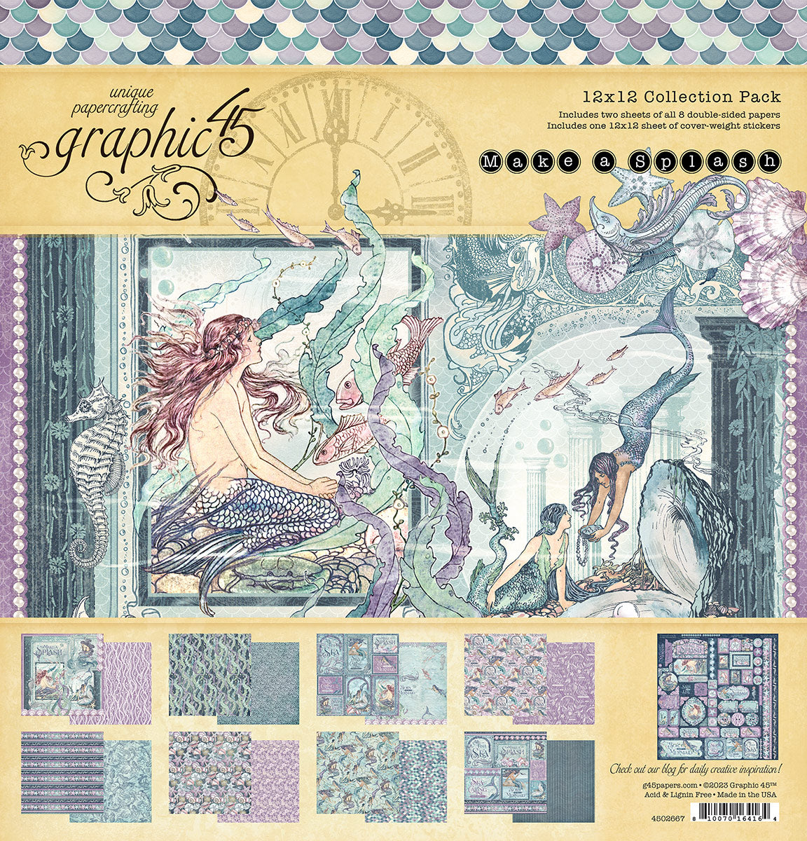 Make A Splash Collection 12 x 12 Scrapbook Collection Pack by Graphic 45