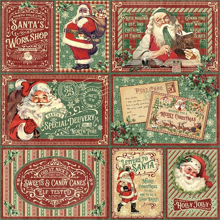 Letters To Santa Collection Sweets and Treats 12 x 12 Double-Sided Scrapbook Paper by Graphic 45 - Scrapbook Supply Companies