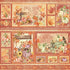 Hello Pumpkin Collection Beautiful Bounty 12 x 12 Double-Sided Scrapbook Paper by Graphic 45 - Scrapbook Supply Companies