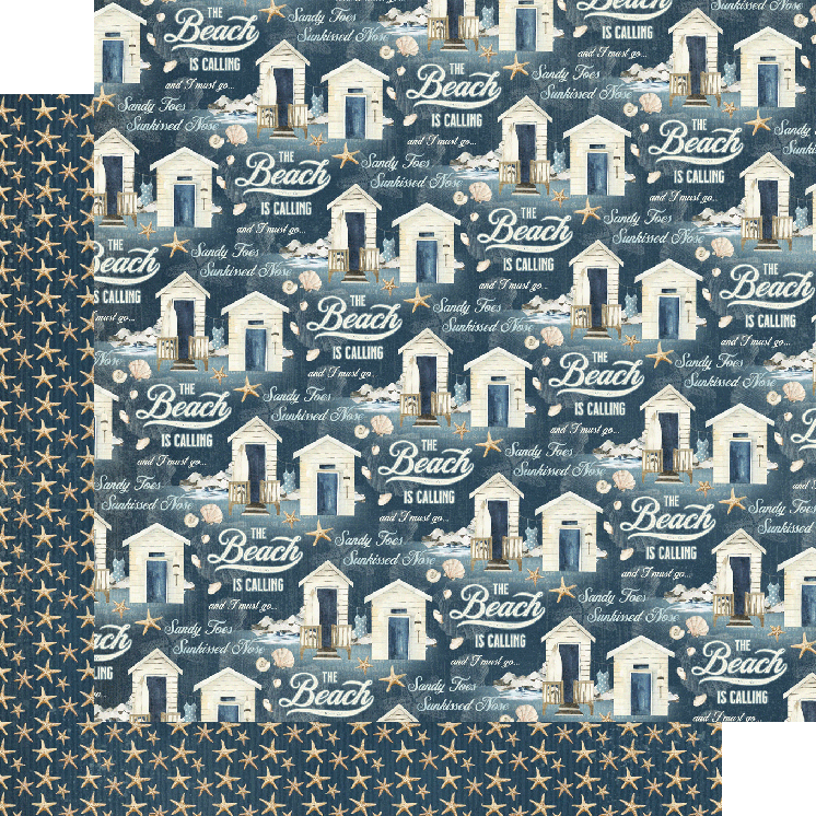 The Beach is Calling Collection Dive Right In 12 x 12 Double-Sided Scrapbook Paper by Graphic 45