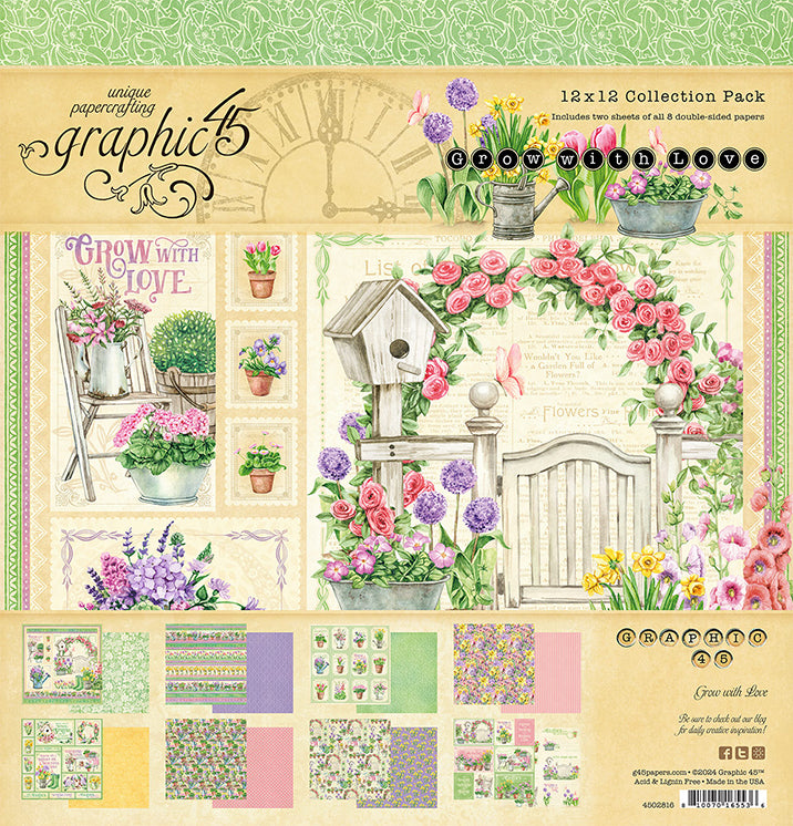 Grow With Love Collection 12 x 12 Scrapbook Collection Pack by Graphic 45