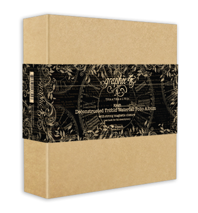 Staples Collection Kraft Deconstructed Trifold 7.5 x 7.5 Waterfall Folio Album by Graphic 45 (Copy)