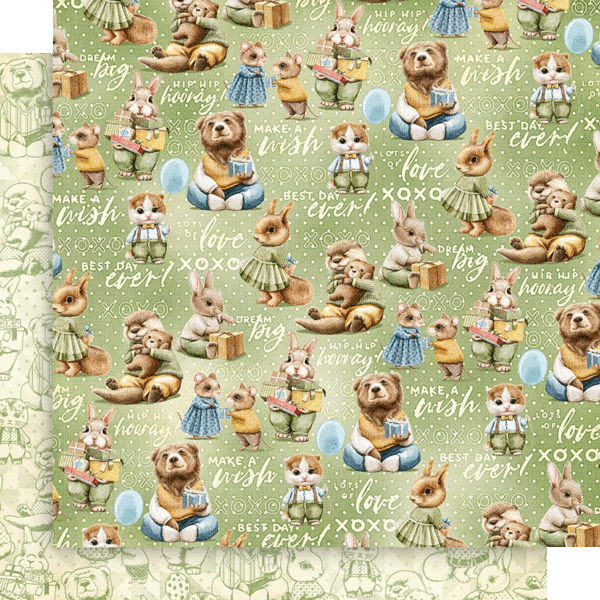 Hip Hip Hooray! 12 x 12 Scrapbook Collection Pack by Graphic 45 - 16 Papers