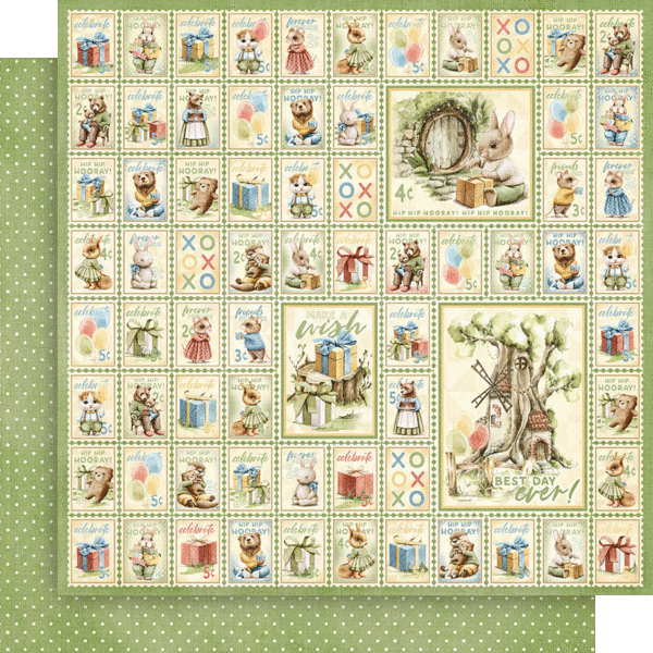 Hip Hip Hooray! 12 x 12 Scrapbook Collection Pack by Graphic 45 - 16 Papers