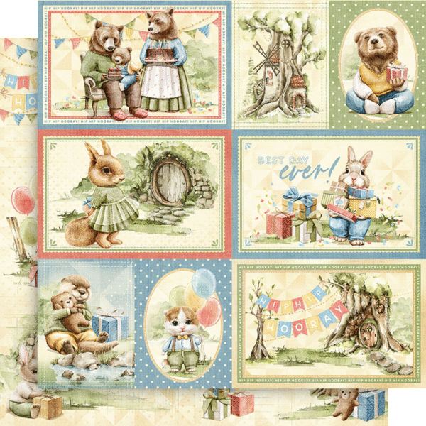 Hip Hip Hooray! 12 x 12 Scrapbook Collection Pack by Graphic 45 - 16 Papers