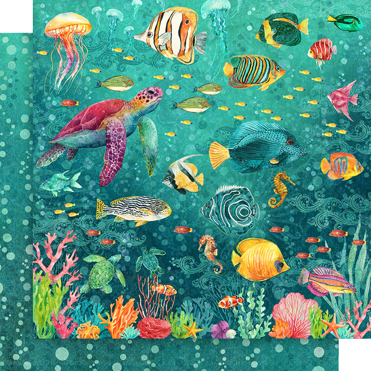 Seas The Day 12 x 12 Scrapbook Collection Pack by Graphic 45 - 24 Papers