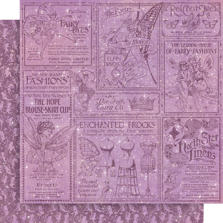 Fairy Boutique 12 x 12 Scrapbook Collection Pack by Graphic 45 - 24 Papers