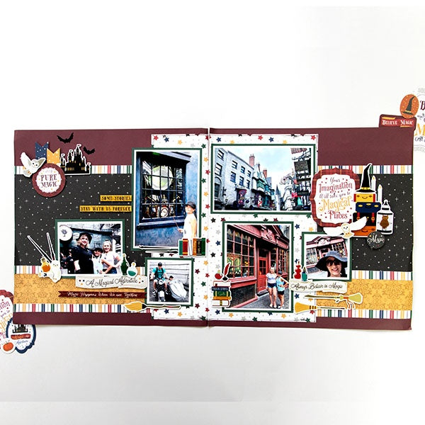 Witches & Wizards 2 Scrapbook Paper & Sticker Collection Kit by Echo Park Paper - 13 Pieces