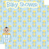 Ready To Pop Collection Baby Shower Boy 12 x 12 Double-Sided Scrapbook Paper by SSC Designs