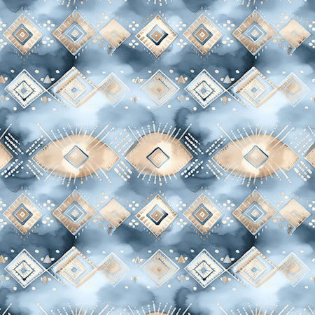 Cardmaker's Collection Dusty Blue Desert 4.25 x 5.5 Pre-Cut Card Fronts by SSC Designs - 24 Pack
