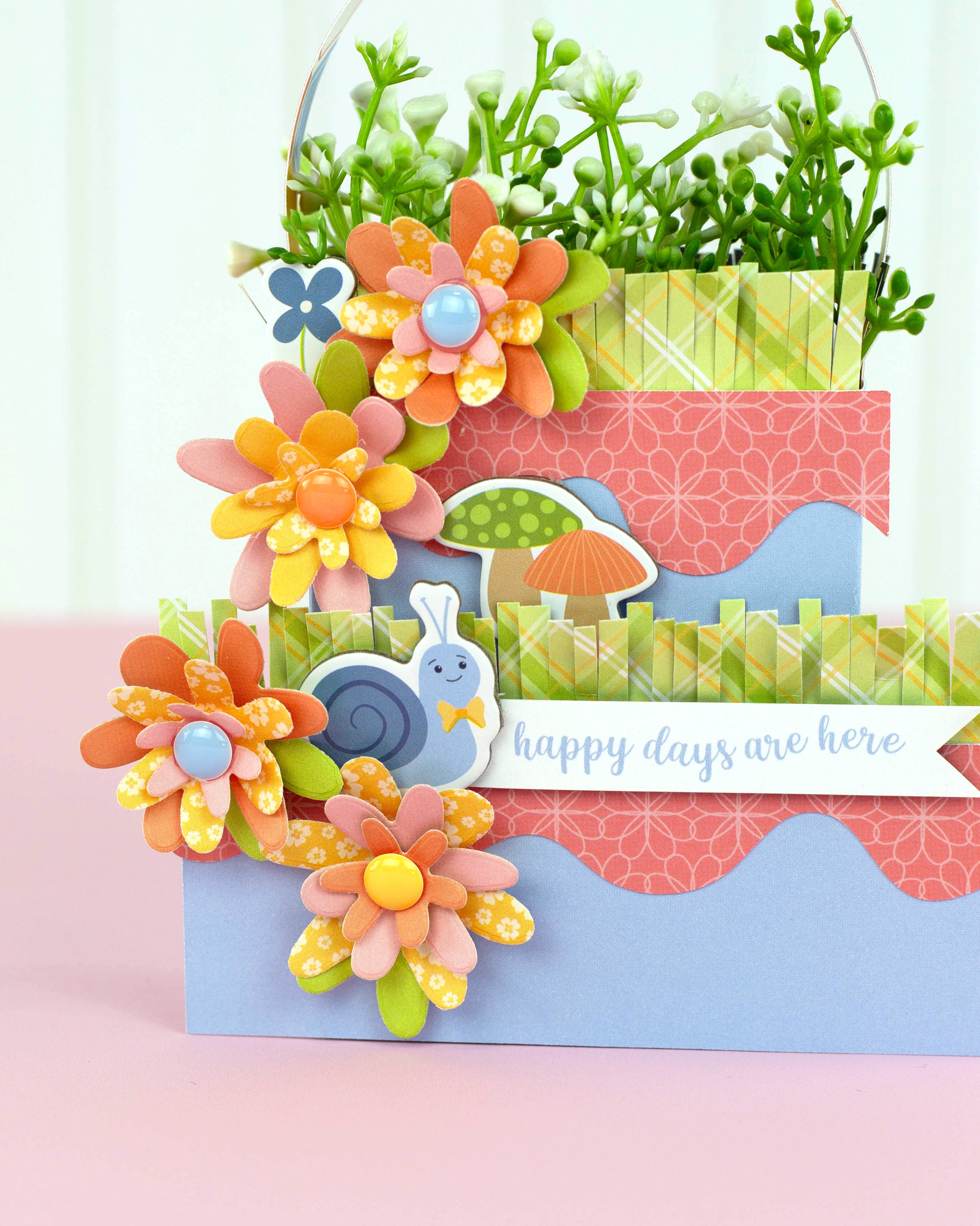 Blossoms & Bees Scrapbook Paper & Sticker Collection Kit by Echo Park Paper - 13 Pieces