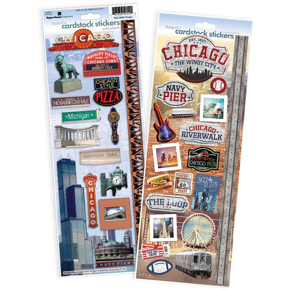 Chicago Collection Windy City Sticker Value Pack by Paper House Productions