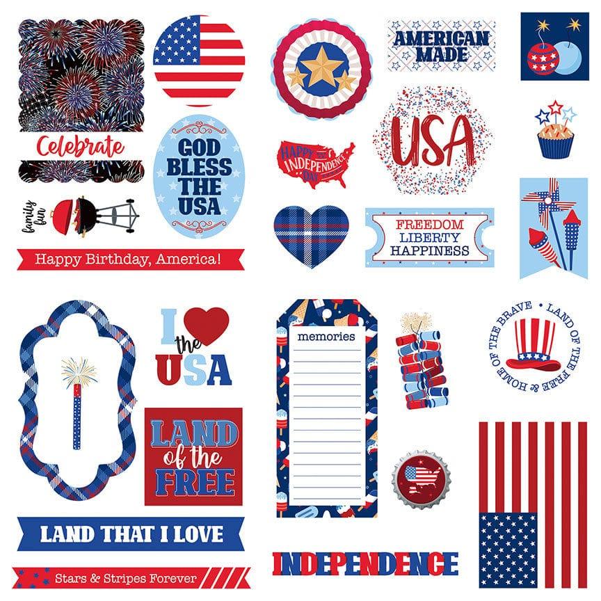 Land That I Love Collection 5 x 5 Die Cut Scrapbook Embellishments by Photo Play Paper - Scrapbook Supply Companies