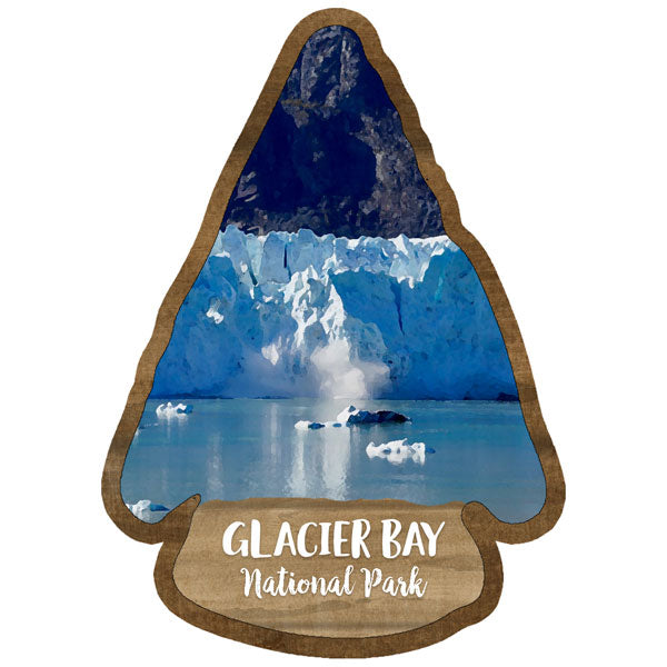 National Park Collection Glacier Bay National Park Arrowhead 3x5 Scrapbook Embellishment by Scrapbook Customs