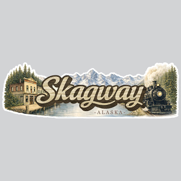 Scenic Alaska Collection Skagway 3 x 10 Scrapbook Title Embellishment by Scrapbook Customs