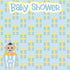 Ready To Pop Collection Baby Shower Boy 12 x 12 Double-Sided Scrapbook Paper by SSC Designs - Scrapbook Supply Companies