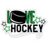 Love Hockey Custom Color Title 6.5 x 4.5 Fully-Assembled Laser Cut Scrapbook Embellishment by SSC Laser Designs