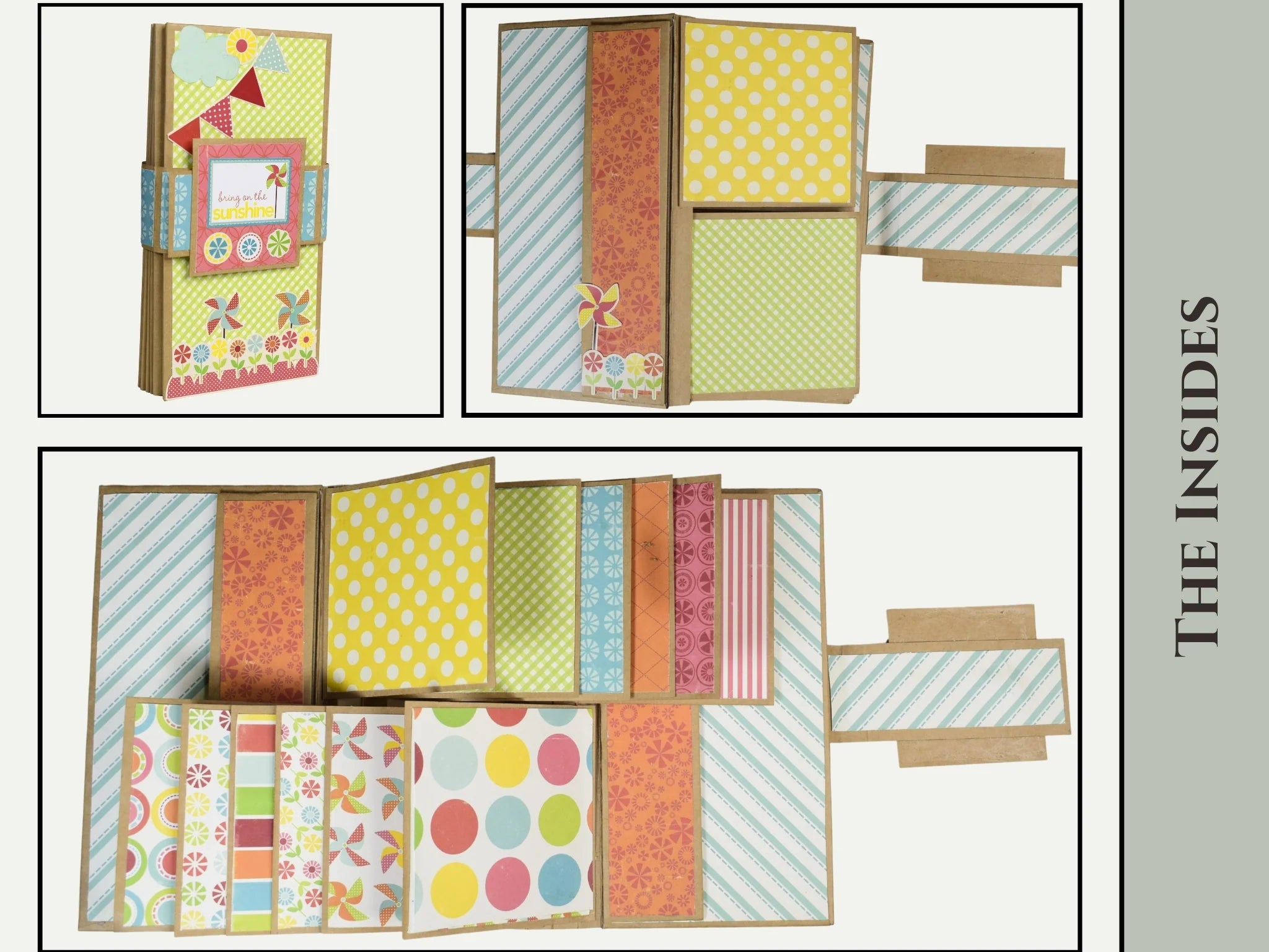 Easy Albums Collection Flag Folio Scrapbook Kit by CrafTreat - Set of 2 Albums