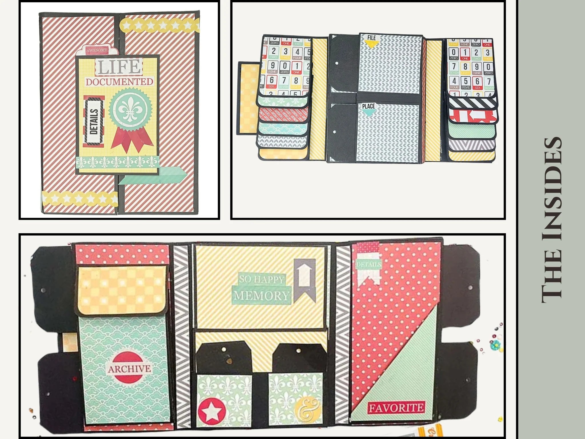 Easy Albums Collection Gate Fold Folio Scrapbook Kit by CrafTreat - Ivory