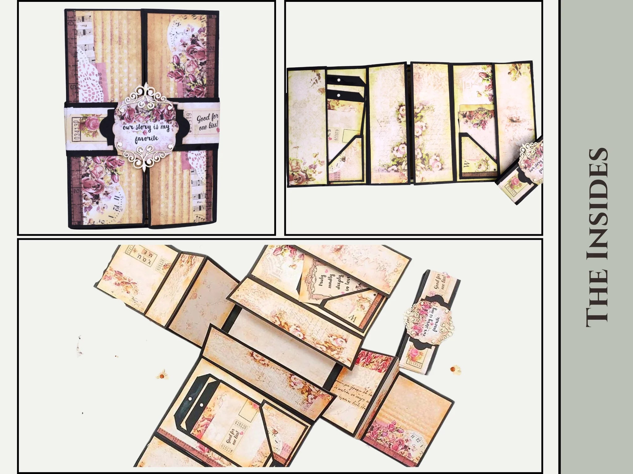 Easy Albums Collection Flip Flap Gatefold Scrapbook Kit by CrafTreat - Set of 2 Albums