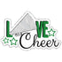 Love Cheer Custom Color Title 6.5 x 4.5 Fully-Assembled Laser Cut Scrapbook Embellishment by SSC Laser Designs
