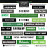 Word Bits Collection Golfing 6x6 Scrapbook Sticker Sheet by Scrapbook Customs