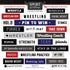 Word Bits Collection Wrestling 6x6 Scrapbook Sticker Sheet by Scrapbook Customs