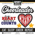Sports Collection Cheerleader 6 x 6 Scrapbook Sticker Sheet by Scrapbook Customs