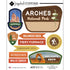 National Park Collection Arches National Park Signs 6x8 Scrapbook Sticker by Scrapbook Customs