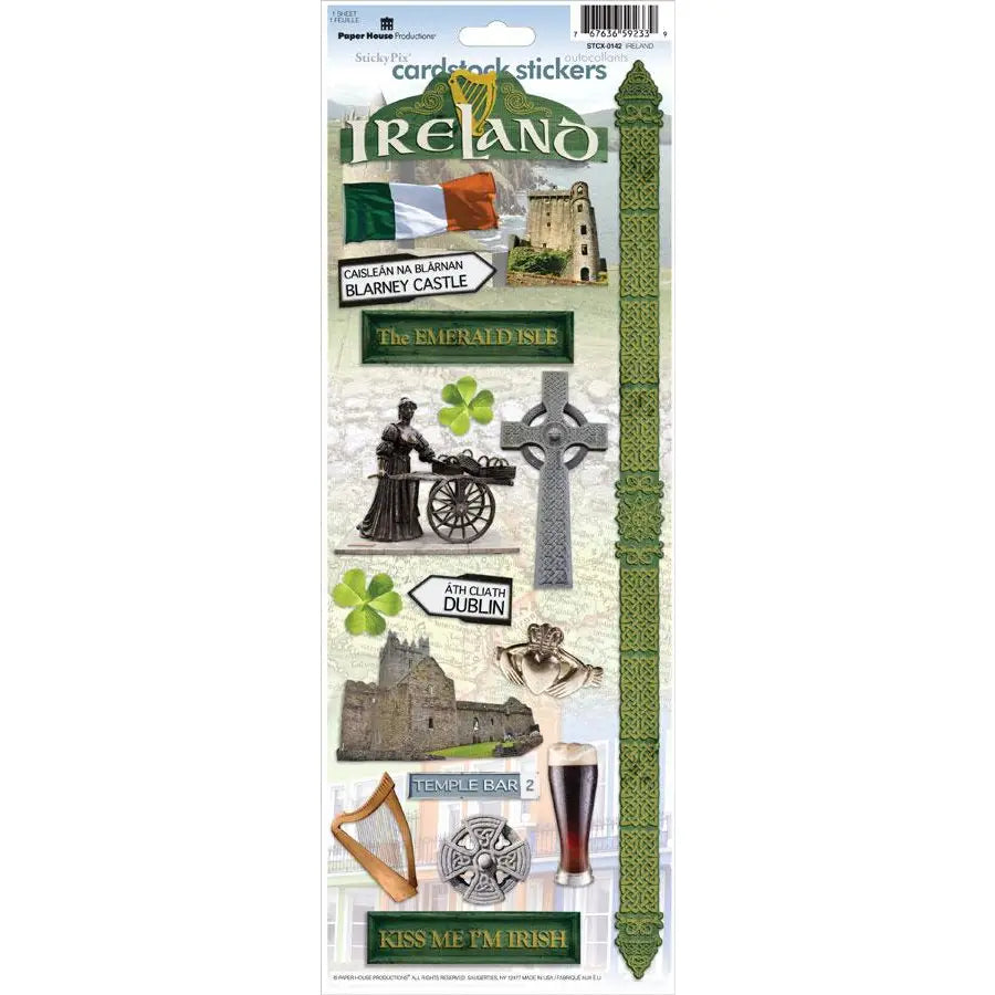 Ireland Collection  4.5 x 13 Cardstock Sticker by Paper House Productions