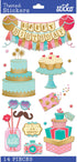 Birthday Collection Fancy Pants Birthday 4 x 7 Dimensional Scrapbook Sticker by Sticko