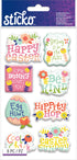 Easter Collection Easter Bubble Sentiments 4 x 7 Dimensional Scrapbook Sticker Sheet by Sticko