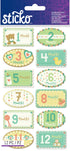 Family Collection Baby's First Year 4 x 7 Dimensional Scrapbook Sticker Sheet by Sticko