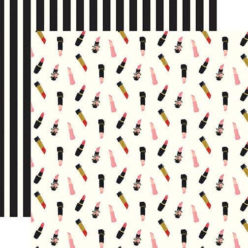 Salon Collection 12 x 12 Double-Sided Scrapbook Paper Kit & Sticker Sheet by Echo Park Paper - 13 Pieces - Scrapbook Supply Companies