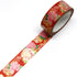 World Travel Collection China Peony Gold Foil Decorative Washi Tape - 15mm x 7m
