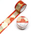 World Travel Collection  Spain Carnation Gold Foil Decorative Washi Tape - 25mm x 5mm
