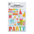 Birthday Collection Happy Birthday Let's Party 5 x 7 Self-Adhesive 3D Scrapbook Embellishments by Little Birdie