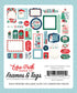 Happy Holidays Collection 5 x5 Scrapbook Frames & Tags by Echo Park Paper