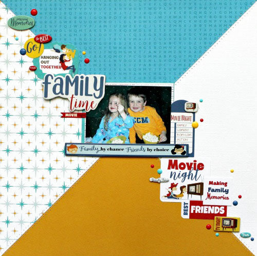 Family Night 12 x 12 Scrapbook Collection Kit by Carta Bella - 13 Pieces