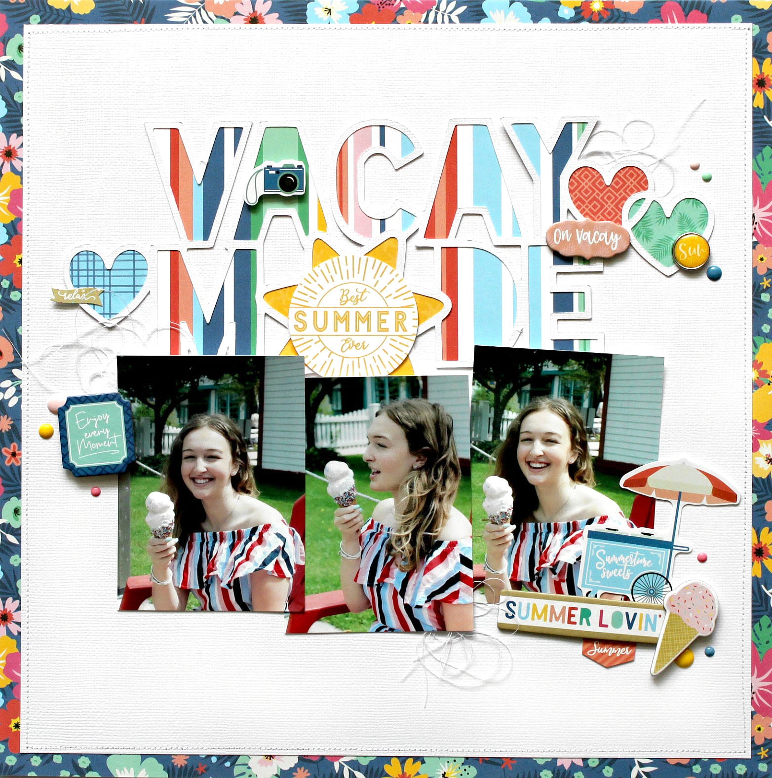 Dive into Summer 3x4 Journaling Cards 12x12 Double-Sided Scrapbook Paper by Echo Park Paper