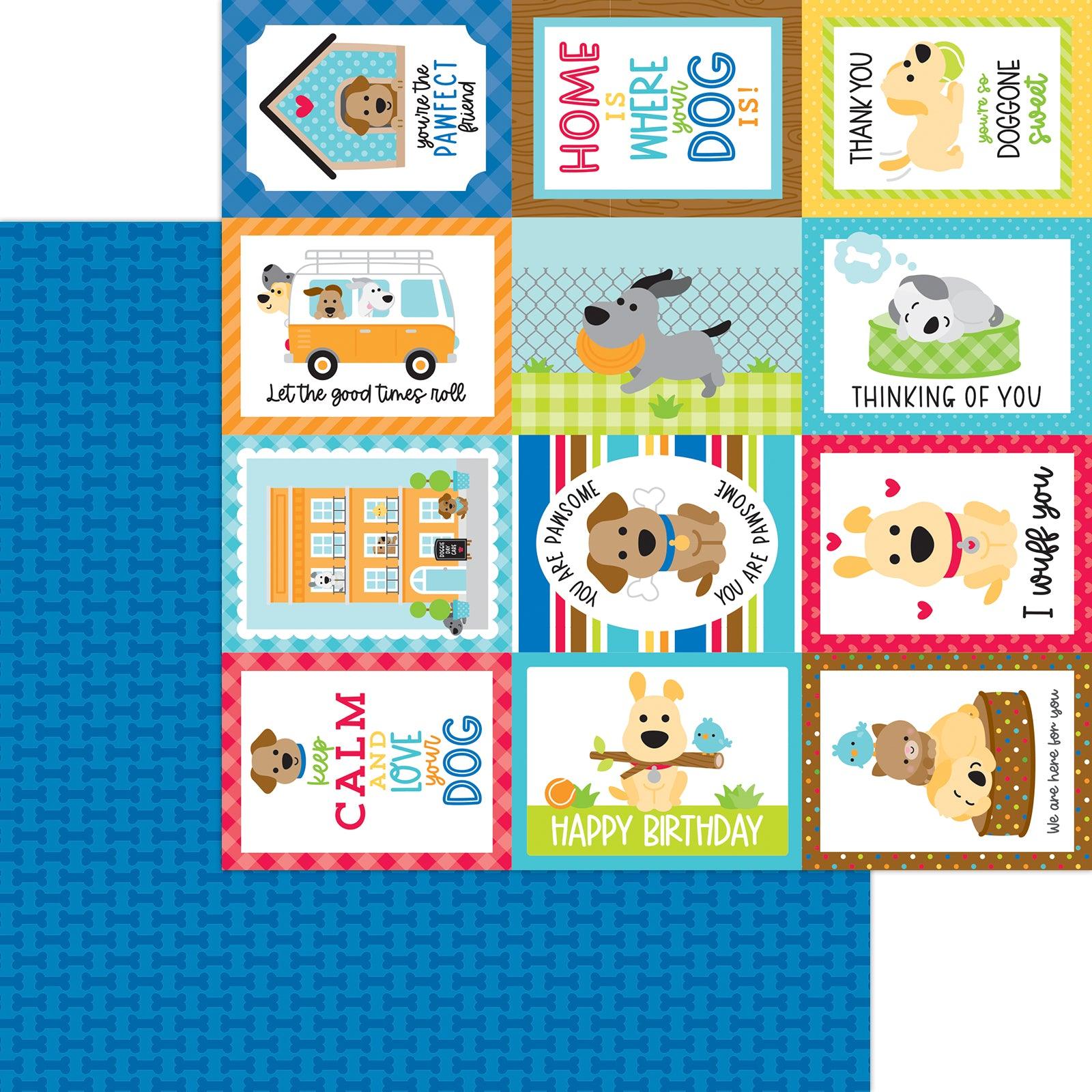Doggone Cute Collection Good Boy! 12 x 12 Double-Sided Scrapbook Paper by Doodlebug Design