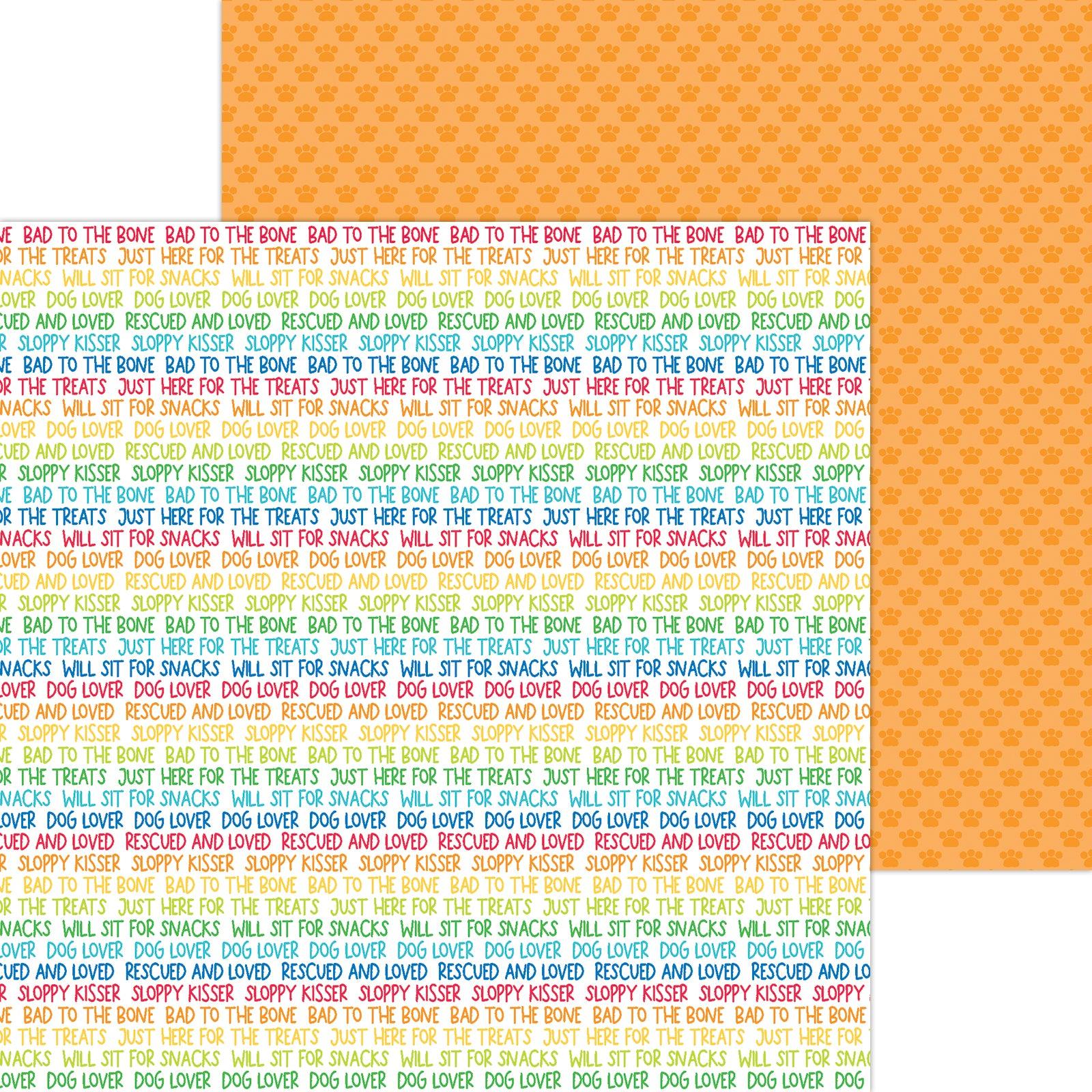 Doggone Cute Collection Speak! 12 x 12 Double-Sided Scrapbook Paper by Doodlebug Design