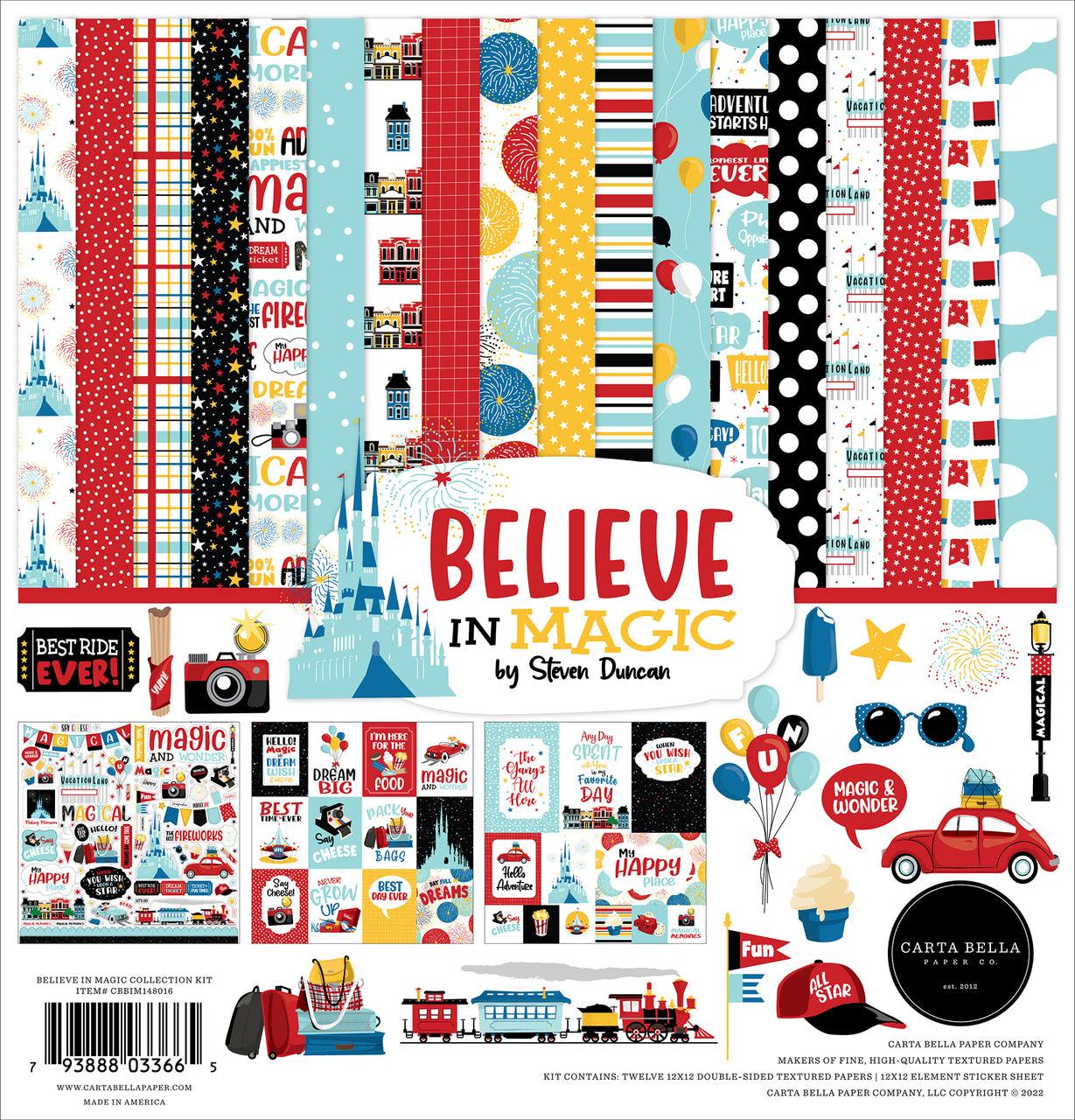 Believe in Magic Collection 12 x 12 Collection Kit by Carta Bella - 13 Pieces - Scrapbook Supply Companies