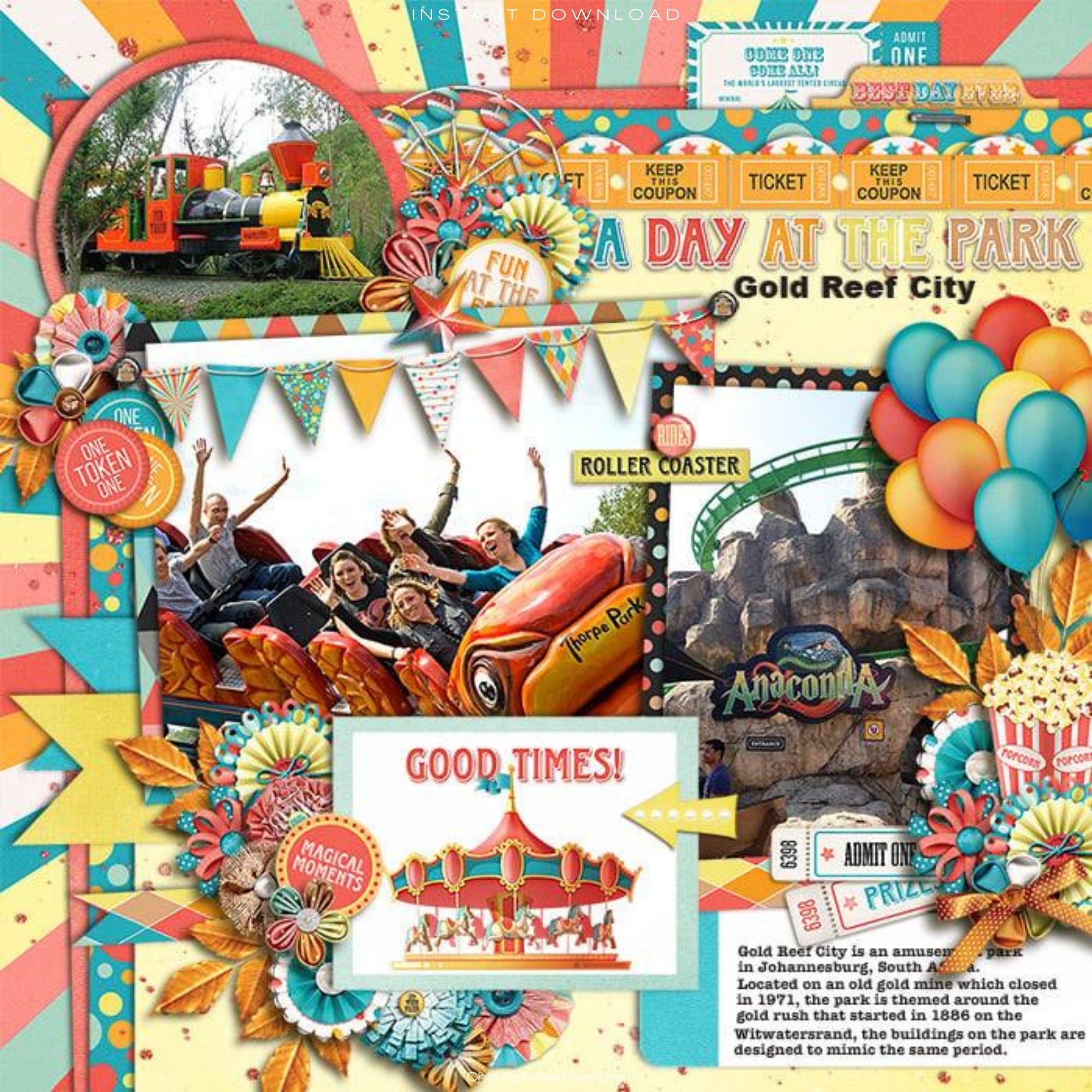 Fun At The Fair 12 x 12 Scrapbook Paper & Embellishment Kit by SSC Designs