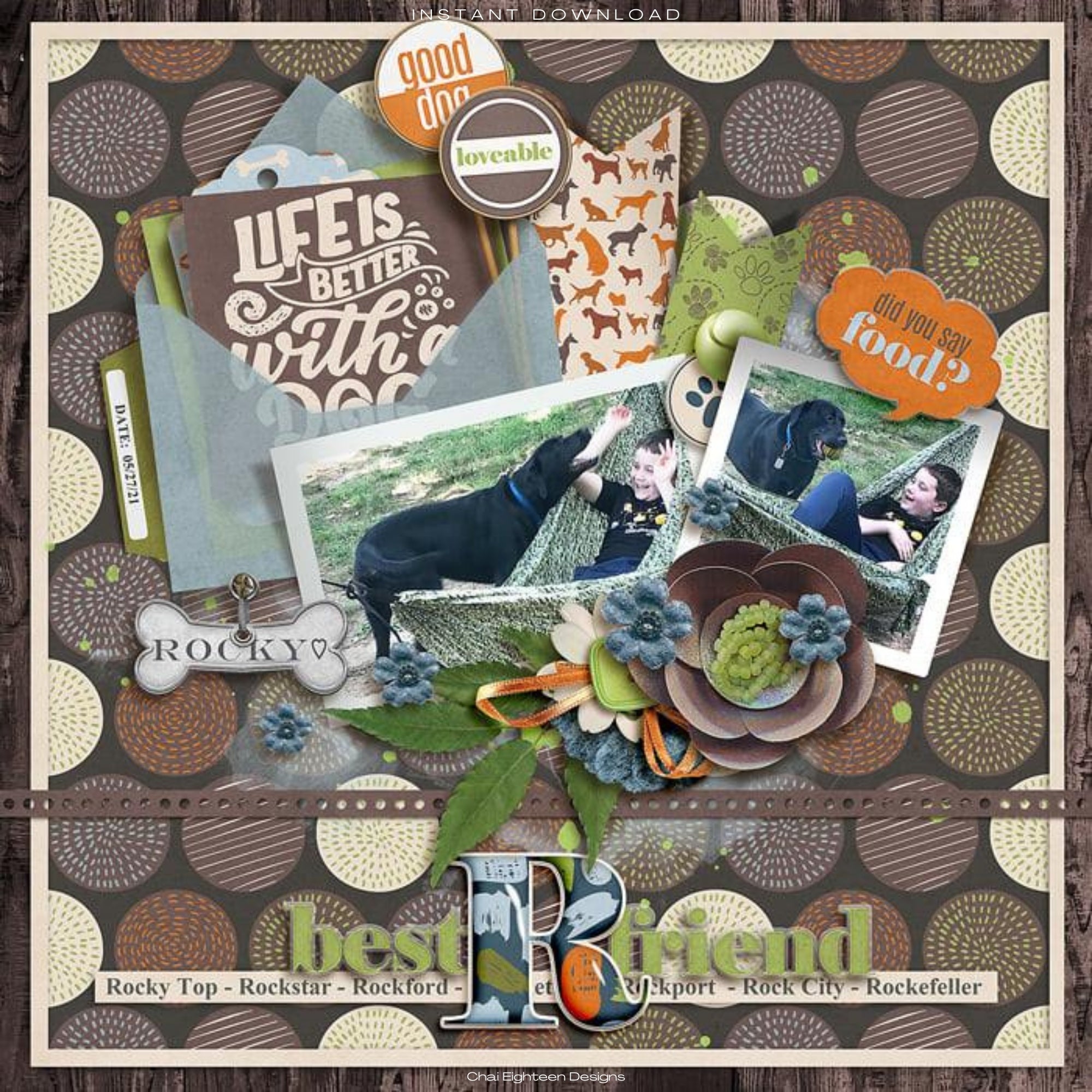 Dog Lover Collection Laser Cut Scrapbook Ephemera Embellishments by SSC Designs